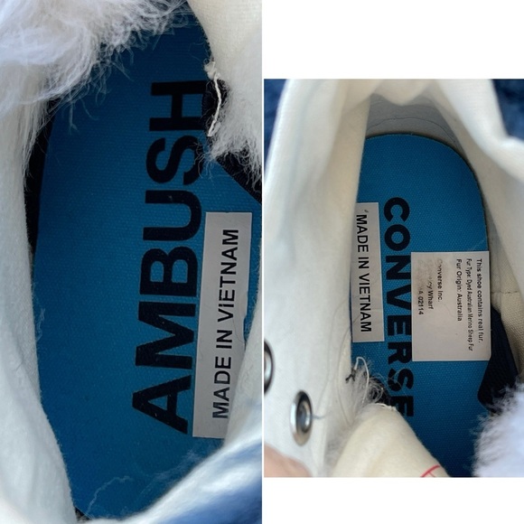 Yoon Ambush X Converse Chuck 70' Hi Fuzzy Blue size 6 - Picture 11 of 16